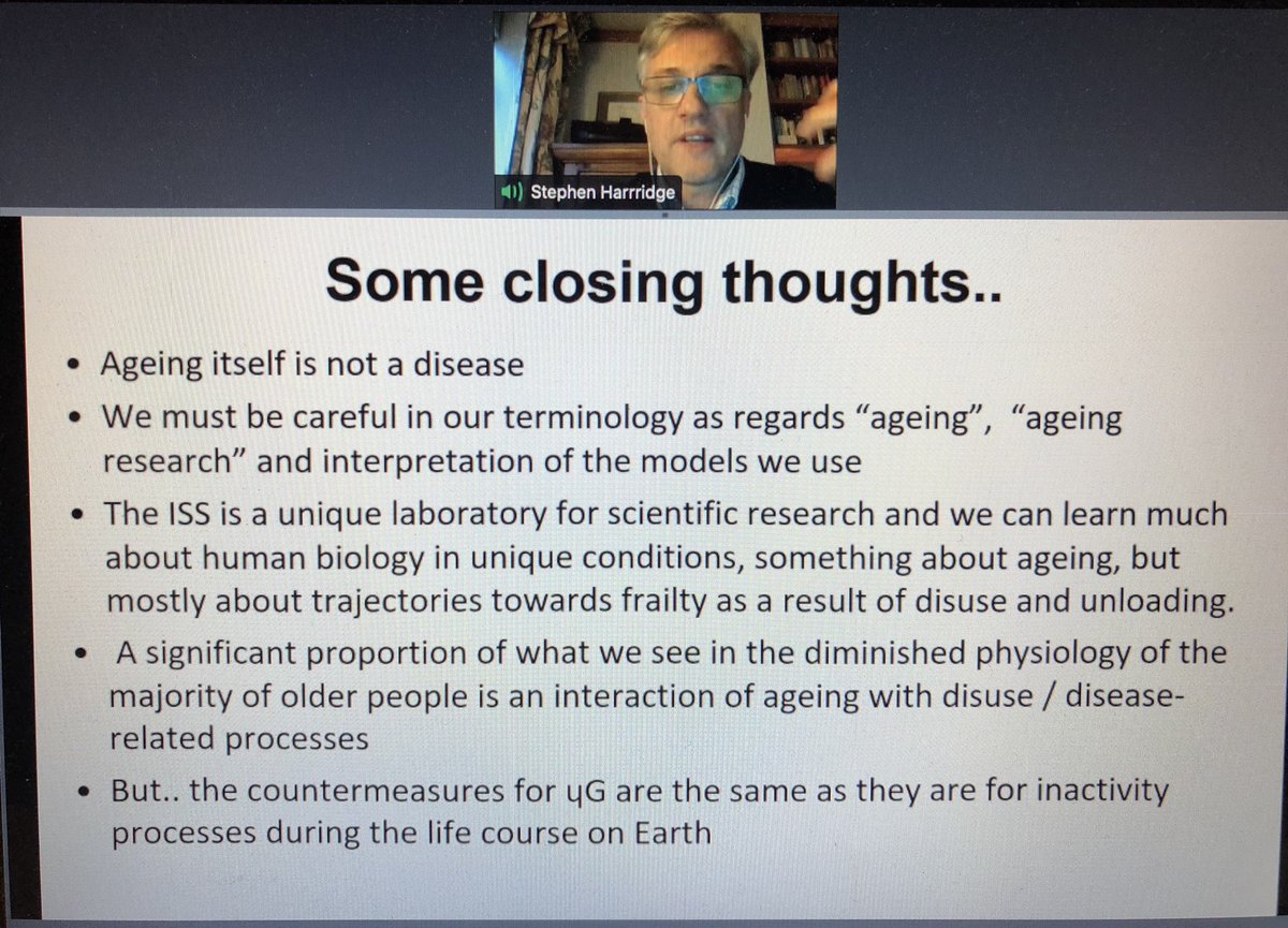 Kaz_inthesky's tweet photo. Brilliant talk by Prof S Harridge @UK_SpaceLABS @SGAC_SMLS
Exercice is #Countermeasure to #MicrogravityEffects & #sarcopenia of #Ageing
Target is #optimal ageing, act on trajectory towards #frailty
Also relevant for #CriticaIllnessMyopathy
Get out there! 🚴 🏃🏻♀️ 🏊♀️ https://t.co/ncA9E67AGb