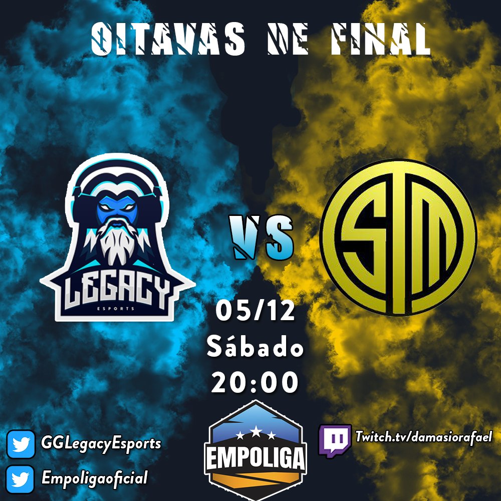 GGLegacyEsports's tweet photo. (ABRE A IMAGEM AI QUE O PLAYER DO TWITTER JA SABE NÉ)

Fala Legados, nos classificamos para os playoffs e já temos jogo marcado para as oitavas de final.

Sábado dia 5 de Dezembro, às 20h, contamos com sua torcida para avançar na @empoligaoficial contra a @TSolomeme 

#GoLGC https://t.co/32CMH2EZWl
