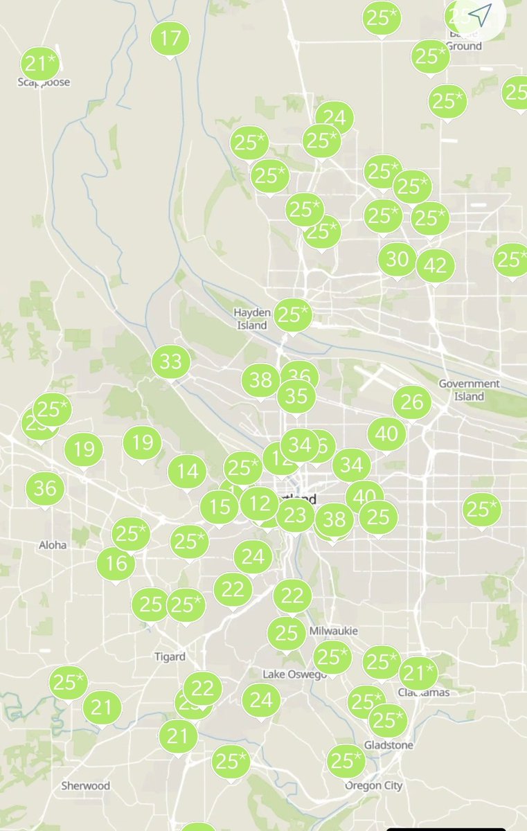 tomjeanne's tweet photo. @MultCoHealth I am seeing nothing but green AQI in Portland today. Can you please explain where your data come from? https://t.co/cNzK9hzYvz