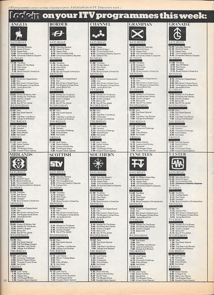 Look-In was also useful for plugging new TV shows that might struggle to get a younger audience. It's fair to say ITV weren't shy about using the magazine to drum up viewers. The TV listings page also encouraged readers to tune in to ITV, regardless of what their parents thought.