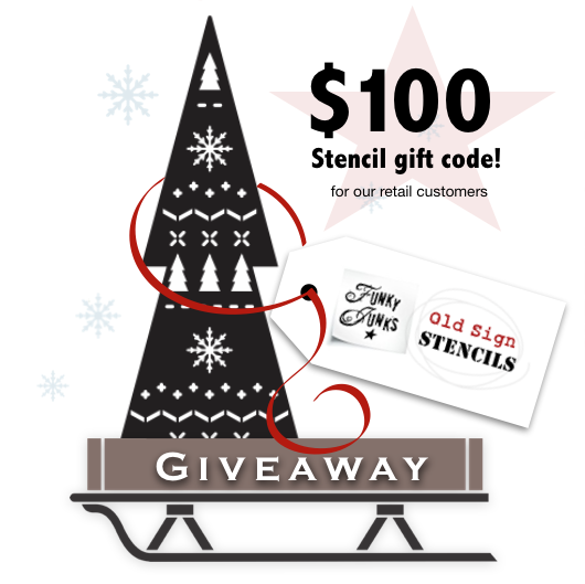 Enter to win $100 worth of free stencils!

instagram.com/oldsignstencil… #giveaway #blackfriday