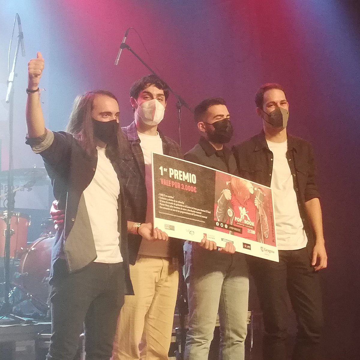 csonoraAR's tweet photo. Felicidades a la banda de #MarioFunes gandores del #PopyRock2020 Enhorabuena al resto de premiados #CulturaSegura @aragonradio @aragoncultura https://t.co/v4i7F47oD8