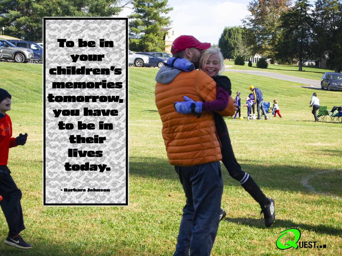 TheQuestMvmt's tweet photo. It is simple... be their today, for today will be tomorrow's memories!  #thequestmovement #questlegacy #althleteparent #corevalues #corevaluesinsports #johnsoncitytn #tricities #youthsports #youthsoccer #sportparent #biggestfans https://t.co/Ys1tBidxL6
