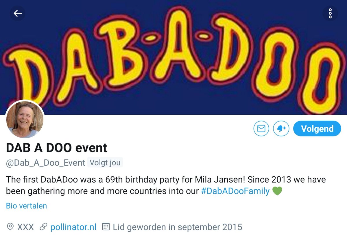 vocnederland's tweet photo. If you think there is too much negativity and hatred in your timeline, consider following @Dab_A_Doo_Event. Optimism and positivity guaranteed! #DabADooFamily #Pollinator #HashQueen #Mila https://t.co/KDFIQWJUvj