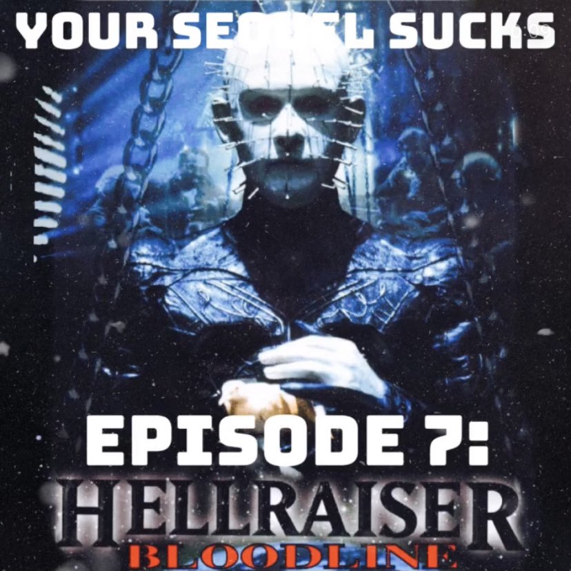 yoursequelsucks's tweet photo. Chains! Puzzle Boxes! Adam Scott! This week we go into space with Hellraiser: Bloodline!! #Hellraiser #YourSequelSucks #HellraiserBloodline https://t.co/ZcAvOiv1BZ