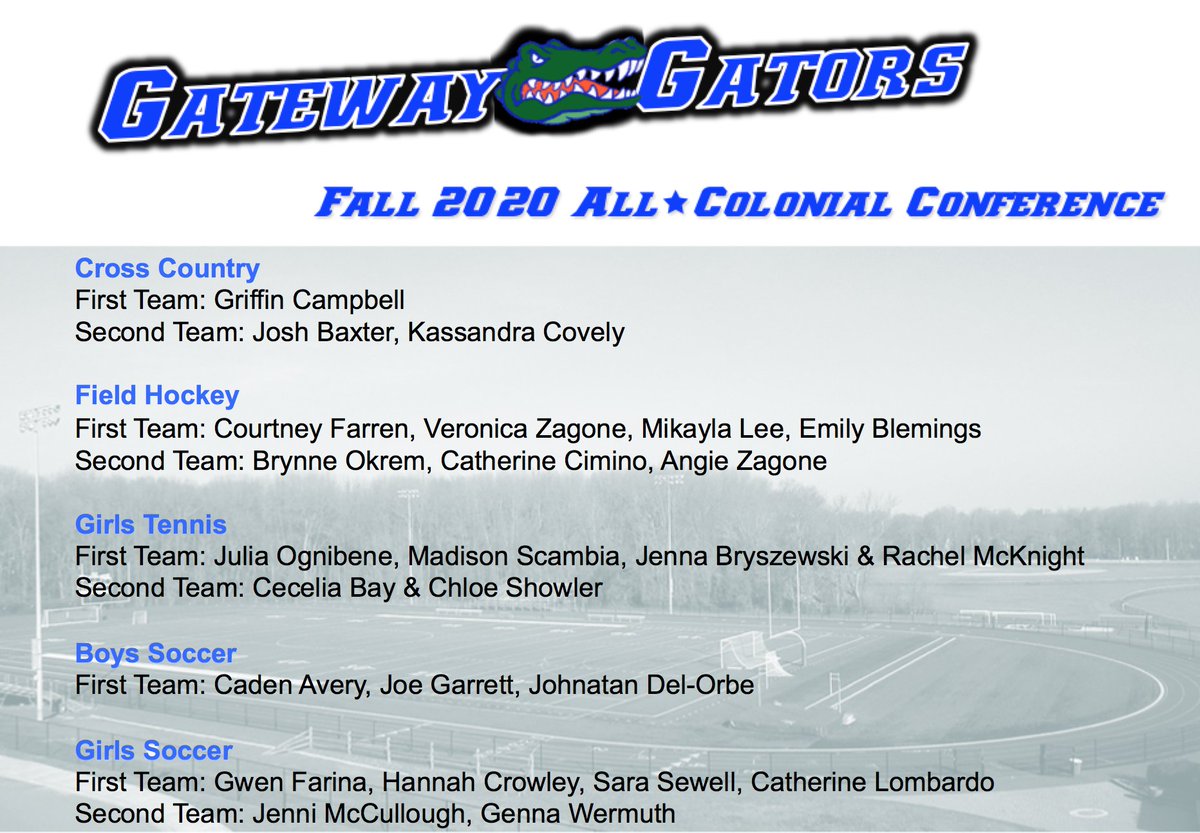 Congratulations to all of our student athletes who earned All-Conference honors this fall!