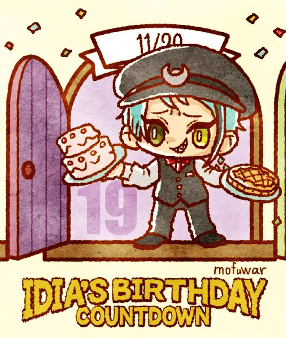 誕生日まで後19日😇
誕生日会場の料理って誰が作ってるのか…
(どこかのランドの従業員服、今日はジェ)
#ツイステファンアート 