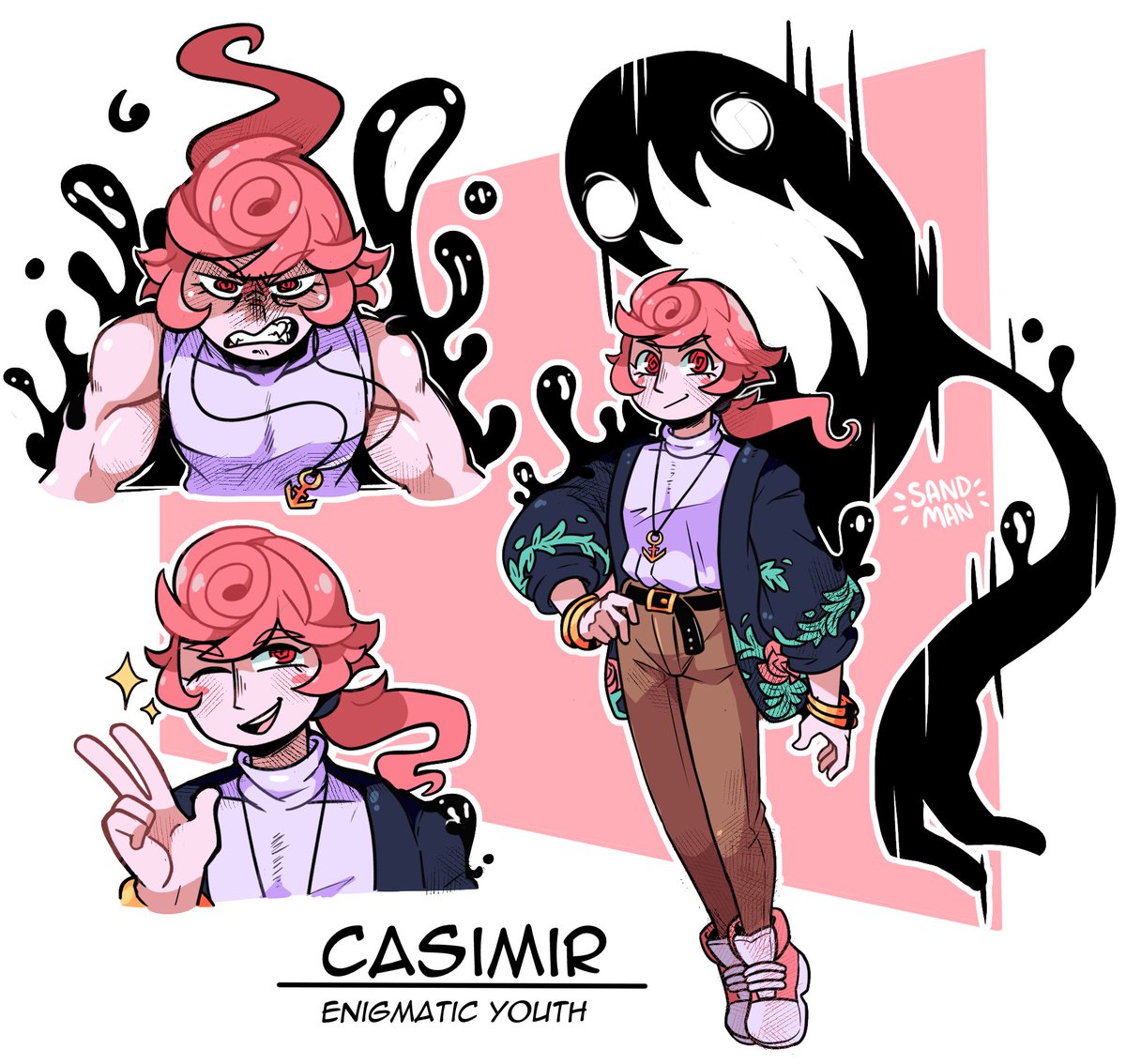 Woah, hey bro, check out these character refs I made for this guy named Casimir!🌸
I wanted to try and make a character that's stupid, dumb and kind normally, but when provoked, begins to get violent and enraged. https://t.co/r2dFLgvslV