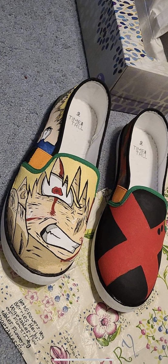 Tina B (@tinytinabo) on Twitter photo Another pair of <a href="/MHAOfficial/">My Hero Academia</a> shoes by my amazingly talented little sib! <a href="/CliffordChapin/">Clifford Chapin</a> I swear I can hear your Bakugo’s voice in these shoes. Another pair of <a href="/MHAOfficial/">My Hero Academia</a> shoes by my amazingly talented little sib! <a href="/CliffordChapin/">Clifford Chapin</a> I swear I can hear your Bakugo’s voice in these shoes.