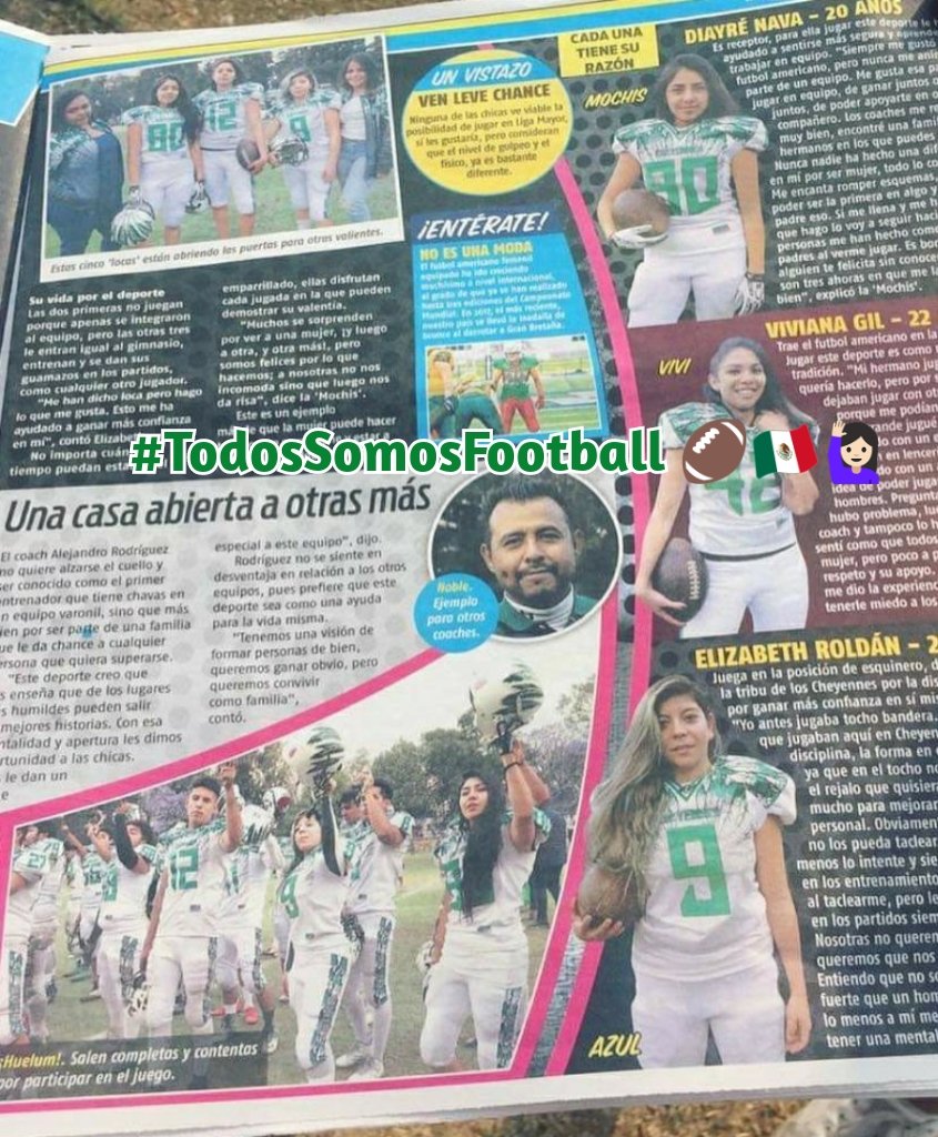 Tonatiuhacolor's tweet photo. @SECNetwork @Jrbae Meanwhile in Mexico...

@CheyennesEsimeC
Intermedia Colegial 2019 @Ofamo2 

#TodosSomosFootball 🏈🇲🇽🙋🏻‍♀️
#WomenEmpowerment 🙋🏻‍♀️👊

cc
@mundodelovoide 
@coachestribune https://t.co/W1IhKfjWqY