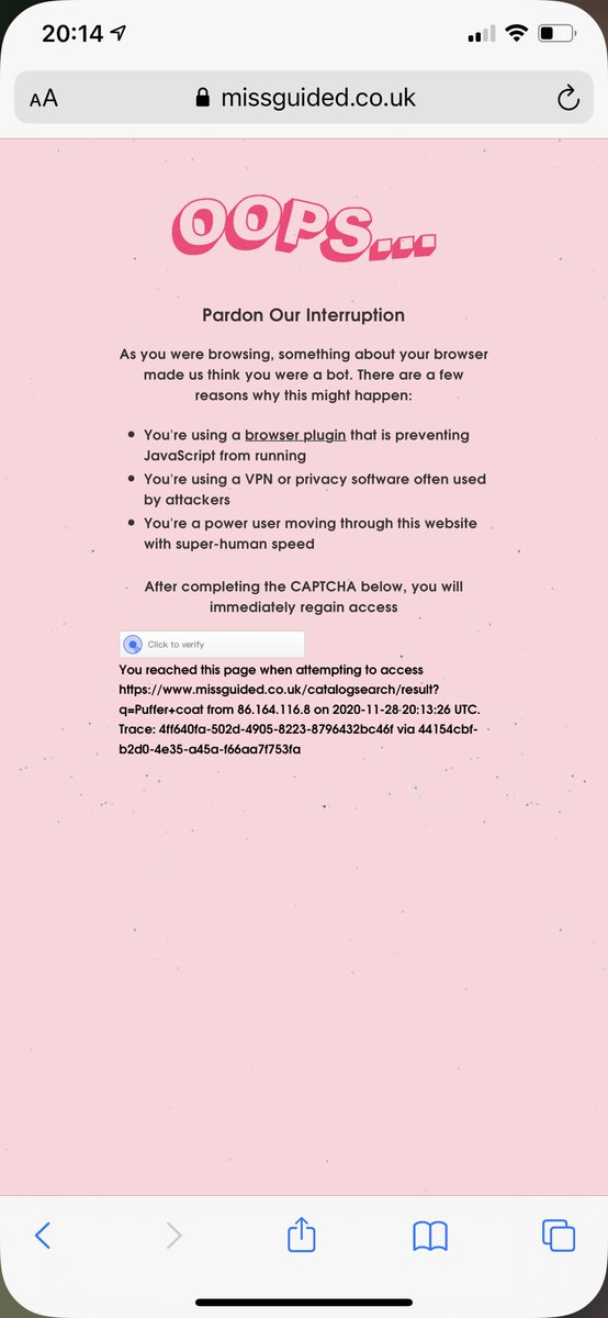 ella_wrightX's tweet photo. @Missguided how u expect people to take part when ur website won’t even work https://t.co/B2st1w6wiX
