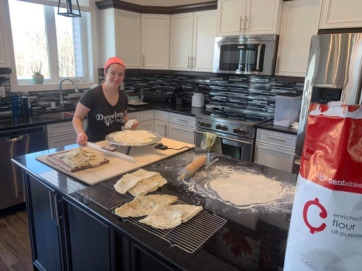 breannetidemann's tweet image. Lefse making day at our house! #MarriedToANorwegian #Lefse #yum