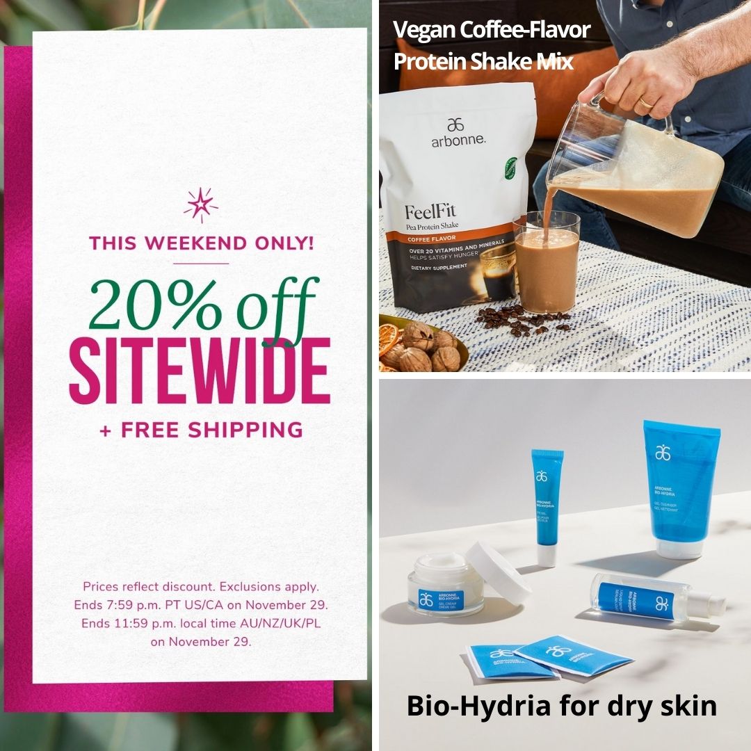 20% off sitewide + FREE shipping until Nov. 29 @ 11:59 PMT PT. #Arbonne #SmallBusinessSaturday #CleanBeauty #BeautyInsider #VeganProtein
linktr.ee/cleanbeautyfor…