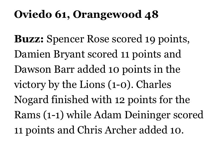 spencerrose02's tweet photo. First week of the season in the books excited to see what the rest of the season holds! @Oviedo_Bball @TNTCoachG @TNT_TrappElite @ExposureFlhoops @prephoopsfl https://t.co/8uJMldLbYb