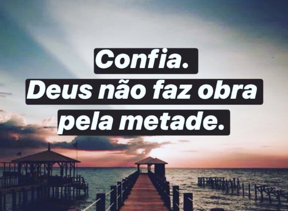 padrezandona's tweet photo. Deus não faz a obra pela metade... Reze, descanse, confie!! https://t.co/pVTYTJvFYk