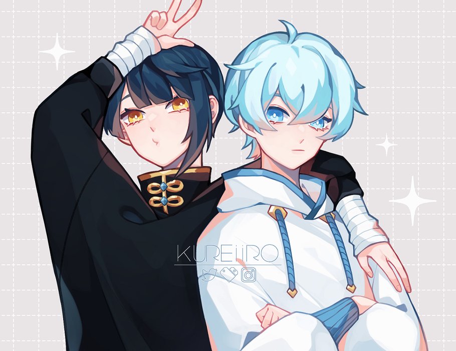 yin yang hoodies!! #xingyun #GenshinImpact #原神