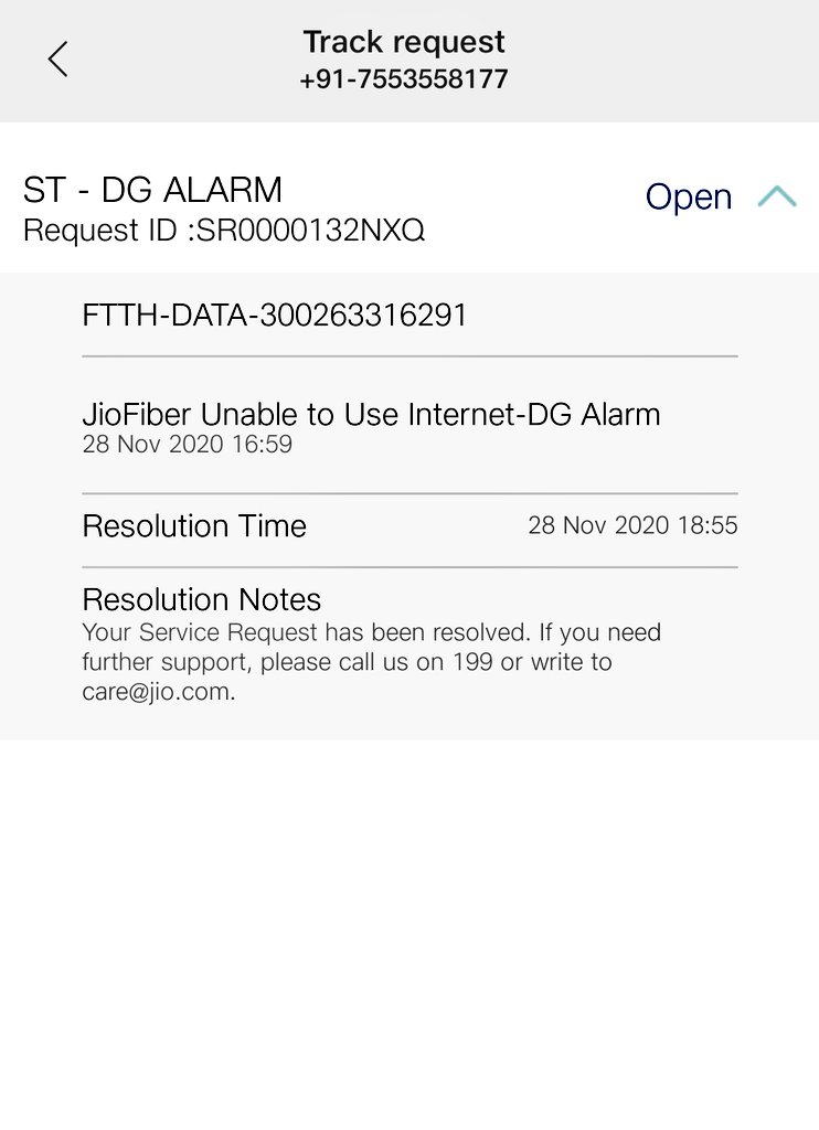 _im_Shankar's tweet photo. @JioCare What the hell is going on
It is showing up the issue has been resolved without any resolution.
Is this how you help just have a look at the screen shot https://t.co/R8dnCprrzJ