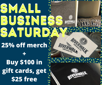 This weekend only let's celebrate #SmallBusinessSaturday and #SmallBrewerySunday
🍺Buy $100 in gift cards get $25 free. 
🍺Get  25% off of all merch
Open noon til 9:00, come and score all these deals (and beers…)

#shoplocal #supportlocalbusinesses #craftbeer #brewery #taproom