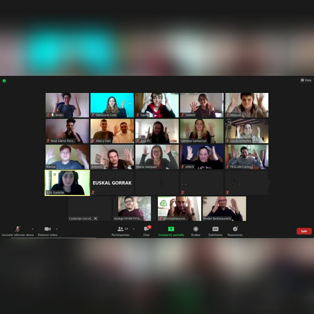 EG_Gazteak's tweet photo. Esta mañana, se ha celebrado la charla virtual de Belen Navas. En esta charla se llevó a cabo los conceptos sobre el medio ambiente y debate con los/a participantes
#youngdeaf https://t.co/KXUdr8n52S