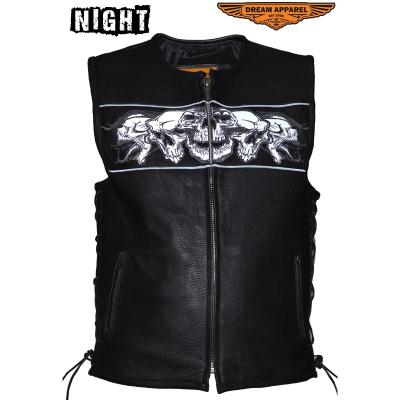 ejef's tweet photo. Men's Concealed Carry Leather Biker Vest With Reflective Skulls
https://t.co/81Pk3Tld7o https://t.co/ZvpozgtsTp