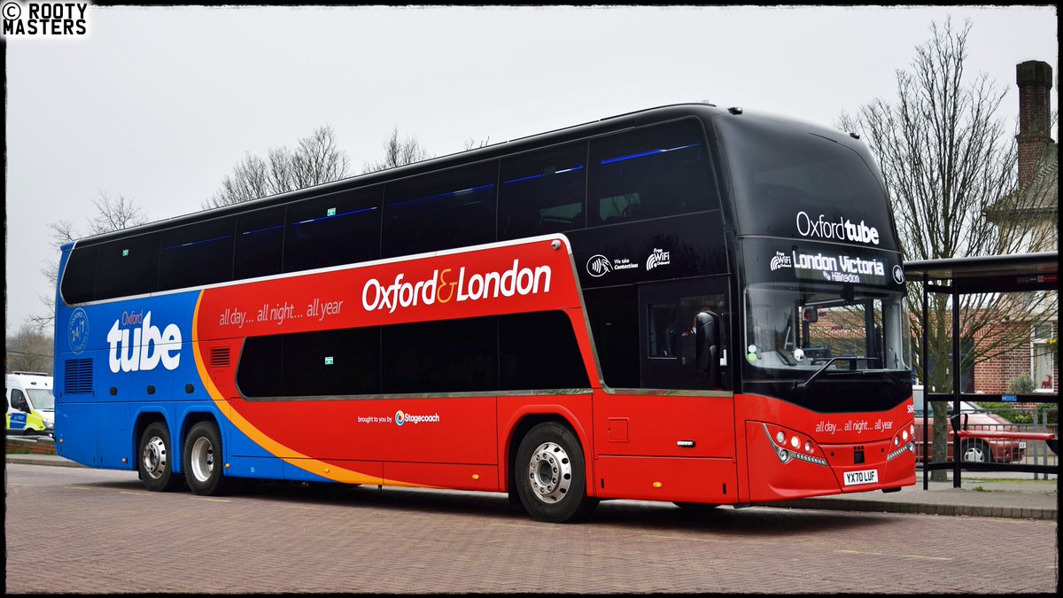 rootymasters's tweet image. Stagecoach launched 5 of their brand new Volvo B11RLET / Plaxton Panorama coaches onto the Oxford Tube route today (28/11/2020). 50421-25 were out and about brightening up a very dull day! @Oxford_Tube @Plaxtoncoach @VolvoBusUK