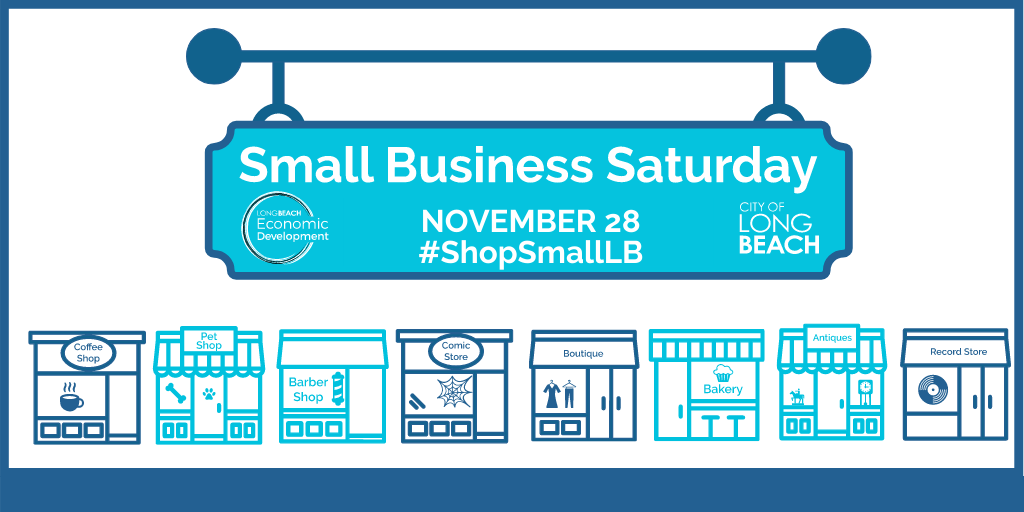 LongBeachCity's tweet photo. Happy #SmallBusinessSaturday! Tell us what your favorite local business or eatery is in the comments below ππΌ to help support them and spread the word! #ShopSmallLB https://t.co/l6csos7UOI