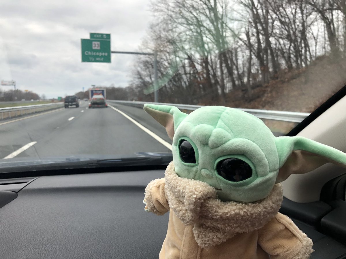MorganReportDH's tweet photo. First road trip with a child. Any tips? #BabyYoda #ThisIsTheWay https://t.co/h6W1VHGmql