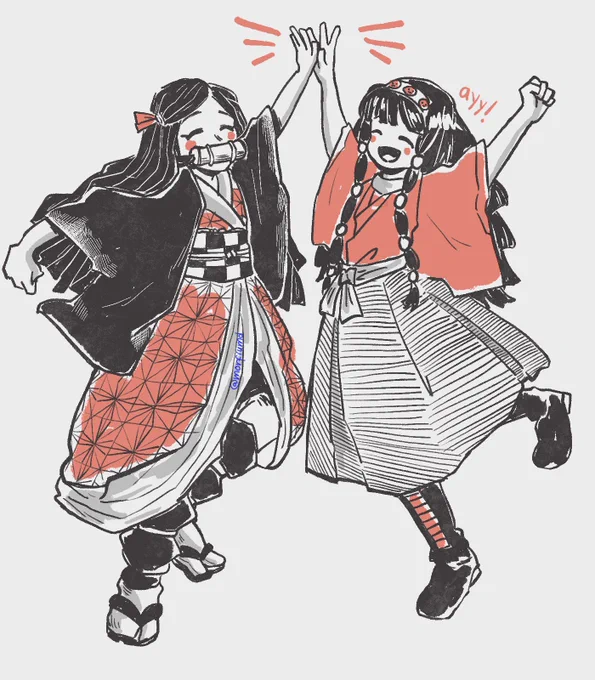 Alluka and Nezuko the little sisters #hxh #kny 