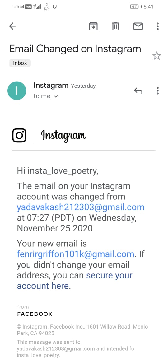 TechnicalPraya1's tweet photo. hamre dost ka instagram page account hack hua hai 25/11/2020 ko usne twitter kiya hai instagram team ko par Abhi tak koi jabab nahi aya jaldi mere dost ka account wapas karao team instagram user name__ insta_love_poetry

@Akash_yadav123 @instagram @InstagramComms https://t.co/cPANUbvpUD