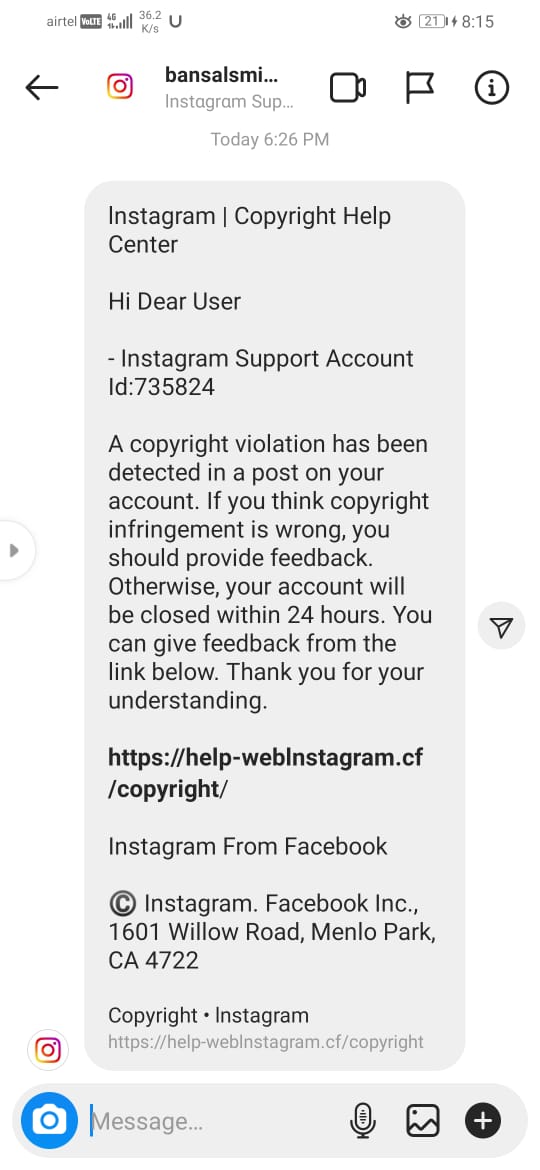 TechnicalPraya1's tweet photo. hamre dost ka instagram page account hack hua hai 25/11/2020 ko usne twitter kiya hai instagram team ko par Abhi tak koi jabab nahi aya jaldi mere dost ka account wapas karao team instagram user name__ insta_love_poetry

@Akash_yadav123 @instagram @InstagramComms https://t.co/cPANUbvpUD