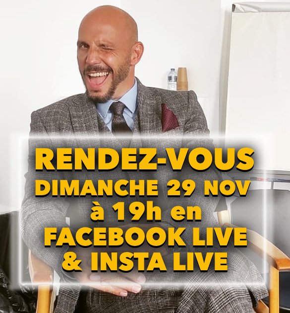davidbanOff's tweet photo. RENDEZ-VOUS DIMANCHE 29 NOVEMBRE à 19H en INSTALIVE &amp; FACEBOOK LIVE EN SIMULTANÉ ! 
On parlera de la romance "LAÉTITIA &amp; VALENTIN" dans @PBLVofficiel et de mon 2ème ALBUM

JE VOUS ATTENDS NOMBREUX LES AMI(E)S ! 😘
#DavidBan
#comédien
#album
#valentincarrier
#PLUSBELLELAVIE
#PBLV https://t.co/Uu0iyPnQcl