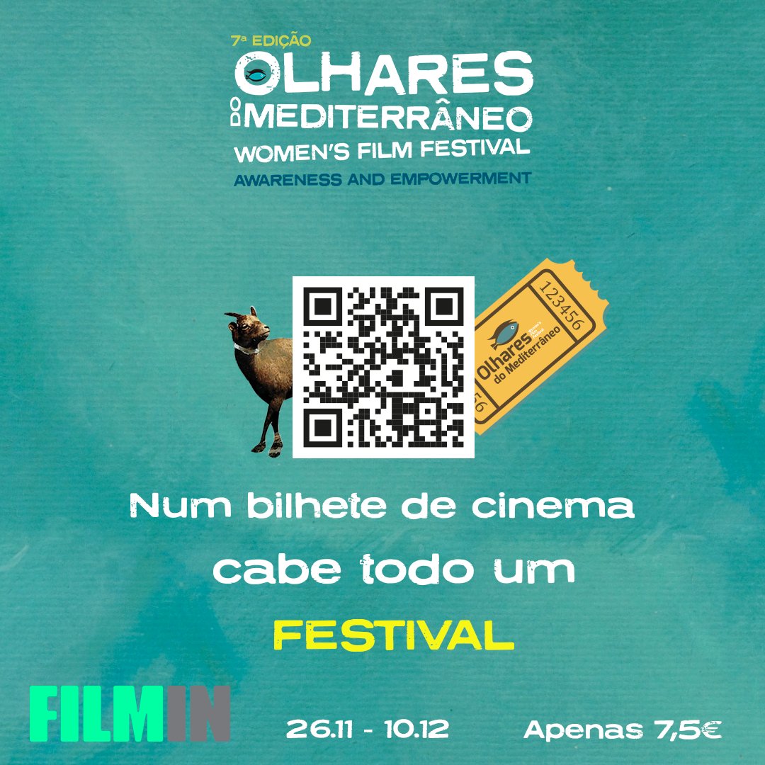 Num bilhete de cinema cabe todo um FESTIVAL 

🎟️@filminPortugal 

#movie #cinema #film #festival