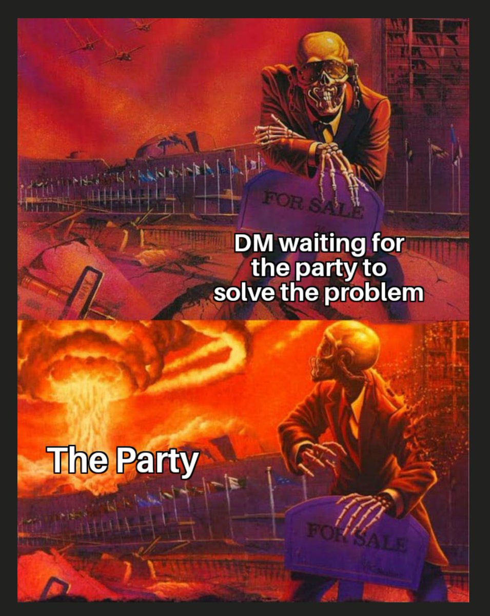 CharacterArcana's tweet photo. Every... Single... Time...
#DnD #dnd5e #rpg #ttrpg #dungeonsanddragons #memes #dmhumor https://t.co/PJpn0YdCHf