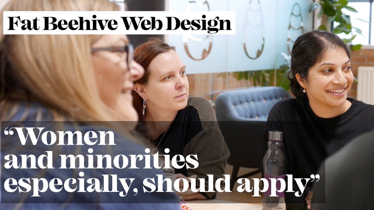 tombeehive's tweet photo. Diversity in the workplace really matters to Fat Beehive, a web design agency in London UK. Weβre hiring two positions right now. See our film about why diversity matters to us.
https://t.co/x4UqciNTSr
#Diversity #DiversityMatters #womenintech #DiversityInTech #BAMEinTech https://t.co/JwpoWOts4s