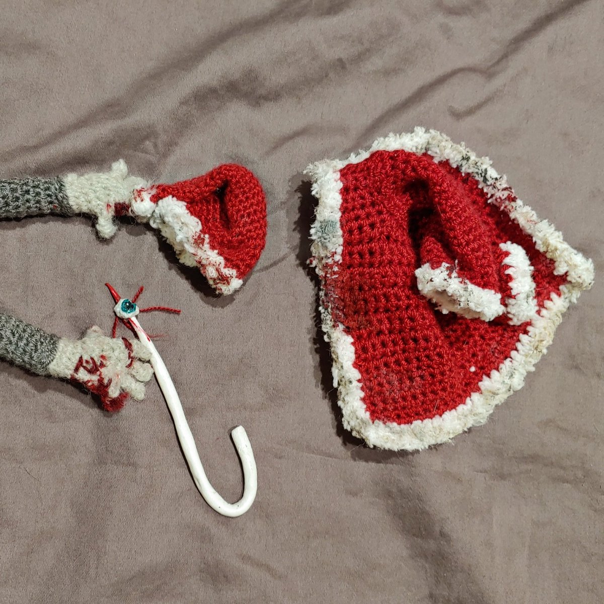 KreepyKimSofia's tweet photo. He's getting his stuff together, it's just about time for him to start visiting homes full of tasty-tasty brains. He's so excited!
๐งโโ๏ธ๐
#ZombieClausIsComingToTown
#crochet #customzombie https://t.co/JjT8bLkFF7