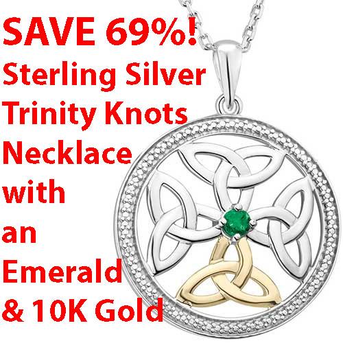 GiftIrish's tweet photo. Super Deal! Save 69% - Sterling Silver Trinity Knots Necklace. Was $339.00, Now ONLY $105.30, while supply lasts. From Solvar! https://t.co/7tNkZXNnCg https://t.co/YI5Ivdizj2