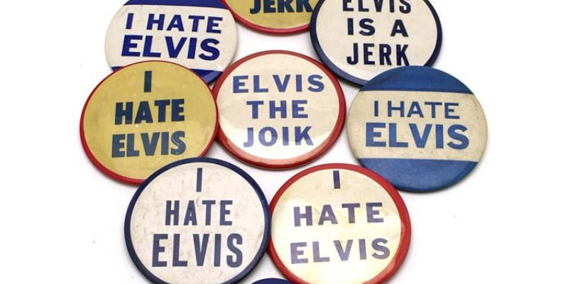 SGroebner's tweet photo. The manager of Elvis, Tom Parker, came up with the brilliant idea to make more money by selling anti Elvis merchandise to people who disliked the singer. If that's not #advertising genius, then I don't know what is. #PredatoryThinking #creativity https://t.co/uXszTDvAp7