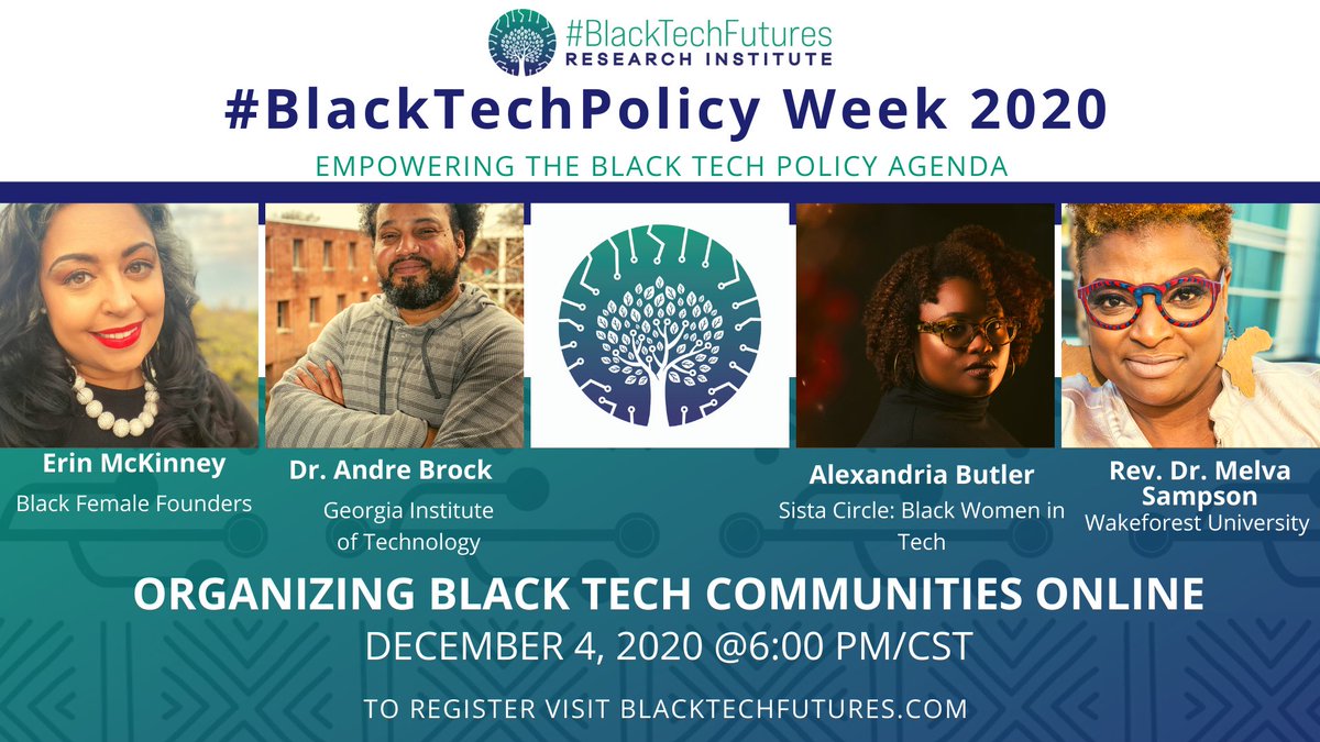 SistahWilson's tweet photo. #BlackTechFutures Research Institute: Build a national network of city-based researchers & practitioners conducting research on local black tech ecosystems Register #BlackTechPolicy Week: https://t.co/kxaCQUmM1F @IYAli
@chazparnett @thermbatkins @moyazb @imixwhatilike https://t.co/jluFvpUHoI