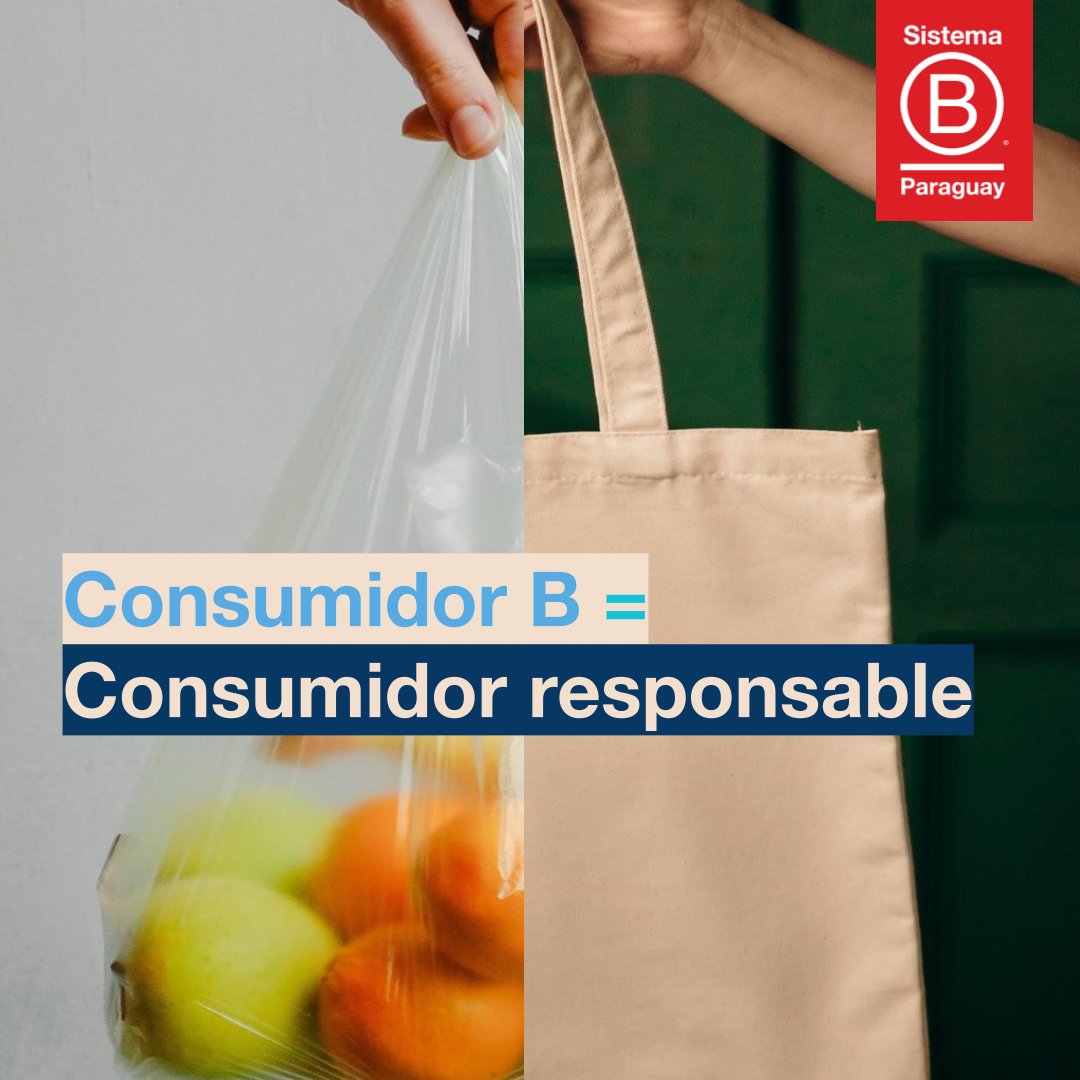 SistemaB_PY's tweet photo. Todas nuestras acciones tienen un impacto, dejan una marca en el planeta, desde la producción de lo que consumimos hasta los residuos que generamos.
¿Qué tipo de consumidor sos?
#ConsumidorB #MejoresParaElMundo https://t.co/uiisAbi6kG