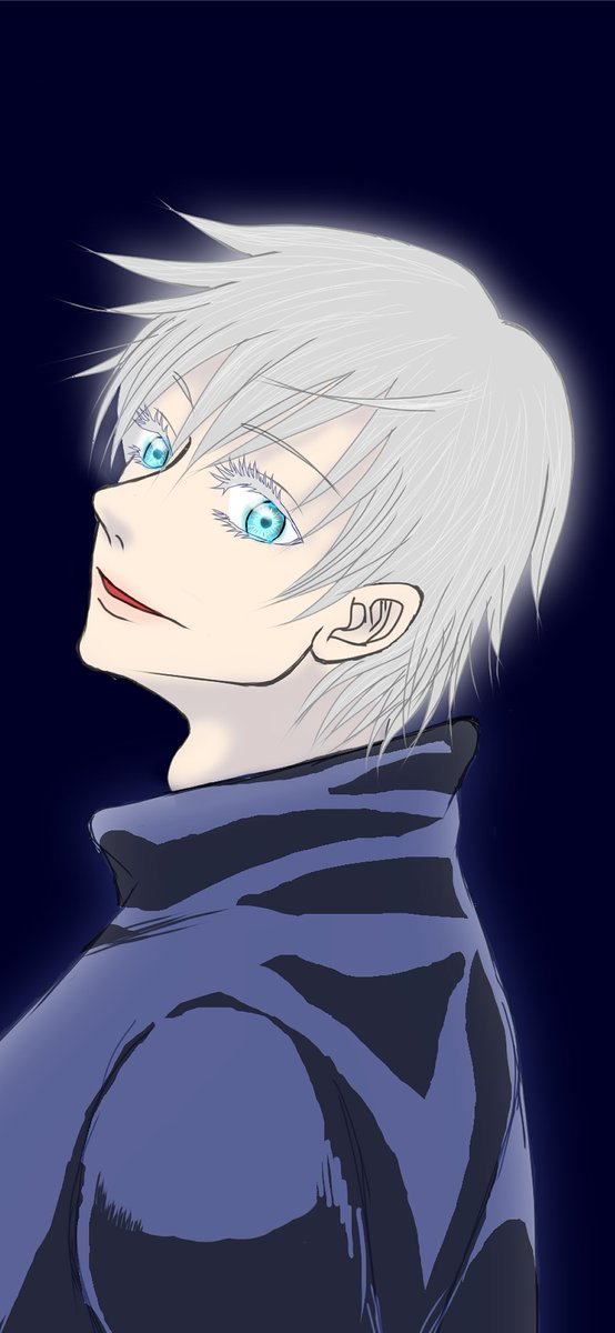 あともす 印刷所予約した 初五条さん お目目キラキラ目指したけど なかなか難しいね 五条悟 五条先生の目 五条悟イラスト 呪術廻戦 呪術廻戦ファンアート