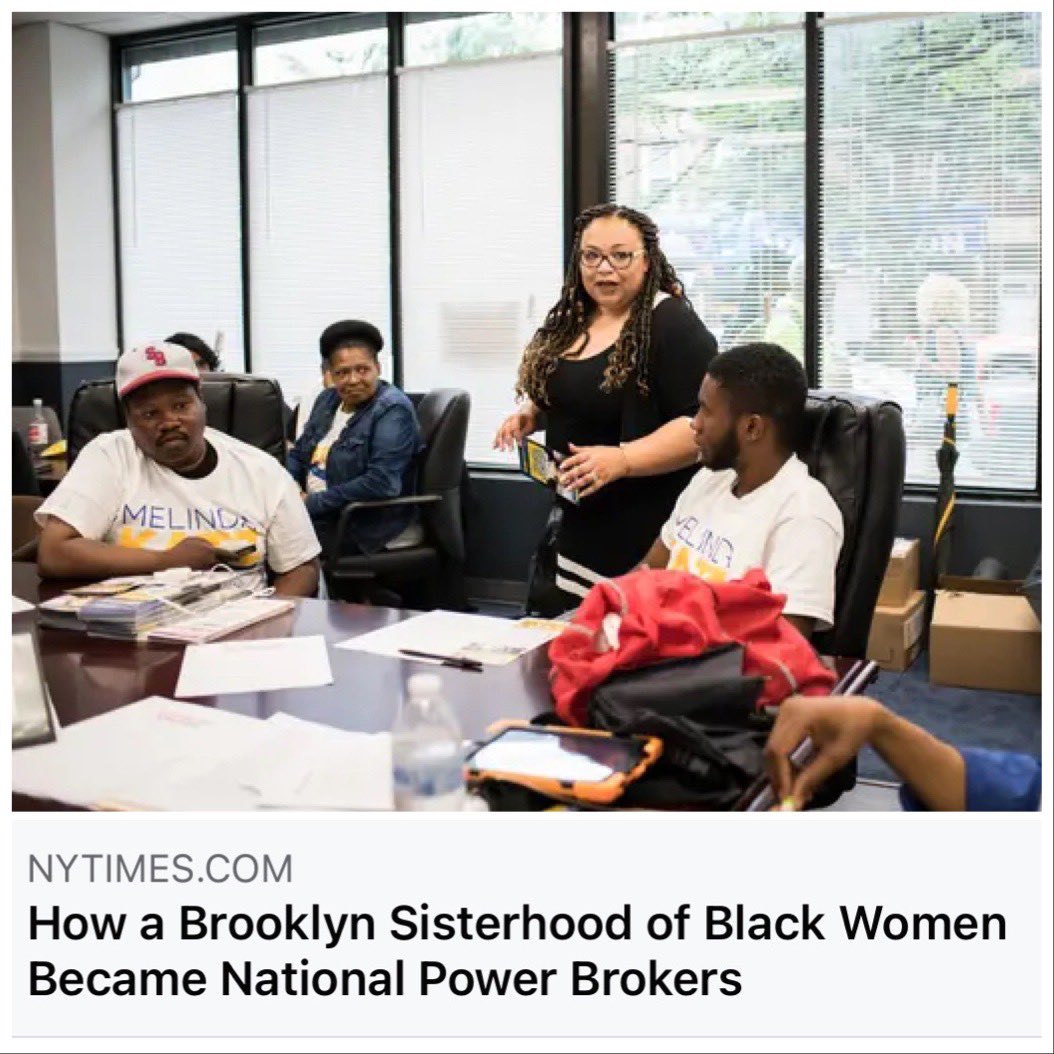 GQL1996's tweet photo. One of our very own #GQLinks Tyquana Henderson-Rivers featured in The NY Times with the phenomenal sisterhood of #BlackWomenLead #HigherHeights Black women making a difference in politics! #blackgirlmagic
#GreaterQueensLinks
#EALinks
#LinksInc
#LinksOnTheMove
#EmbraceAndCultivate https://t.co/zxyNoIsr5K