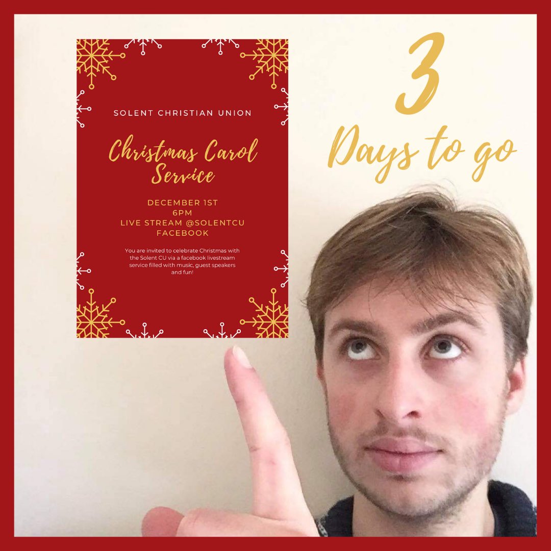 SolentCU's tweet image. 3 days to go until our Christmas Carol livestream service!🎄👀
