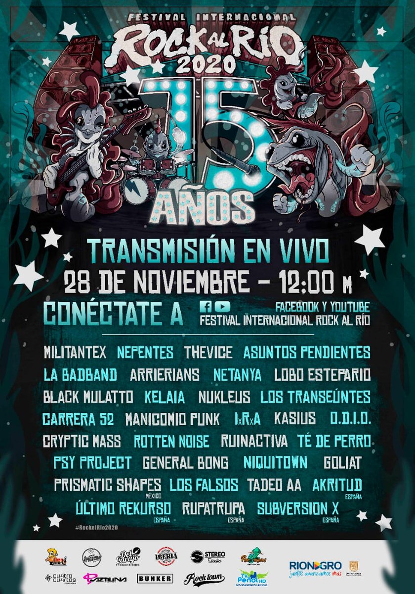 Esta tarde en #HagalaU20años, les damos todos los detalles de los festivales #VíboralRock, <a href="/rockalriofest/">Festival Rock al Río</a>, #ShamaFest con música de <a href="/GaiasPendulum/">Gaias Pendulum ®️</a>, <a href="/niquitown/">Niquitown</a>, #Pnepunk, entre otros. Nos encontramos en la <a href="/emisoraudea/">Emisora Cultural UdeA</a> de 2 a 4pm:
udea.edu.co/.../web/inicio…