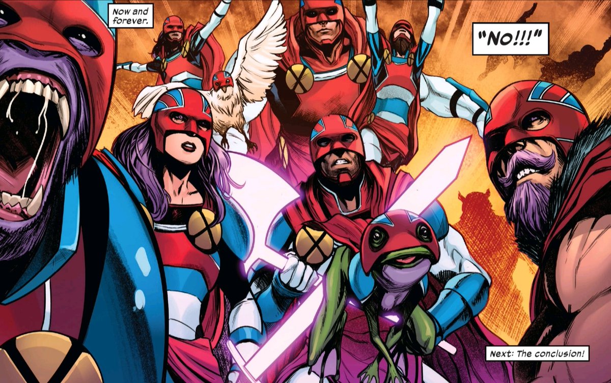 Bo0giedown's tweet photo. I've been putting it off all week...but I think it's time to read the conclusion to #XofSwords⚔
#CaptainBritainCorps 🇬🇧 #NotBrexitBritain https://t.co/NGdsX7RoDJ