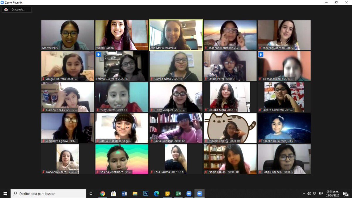 mactecperu's tweet photo. ⚡Mactec News⚡
 
Agradecemos a la red de científicos Mactec por las increíbles e inspiradoras charlas dirigidas a nuestras niñas, realizadas durante este 2020 en Girls Alumni, espacio dirigido a todas las egresadas de nuestras experiencias Mactec 💝 https://t.co/8BKURs2GX6