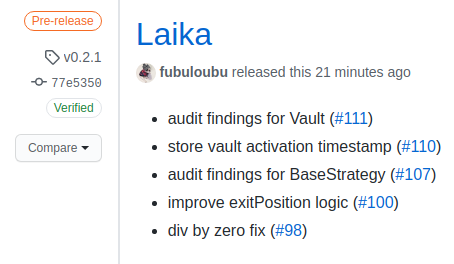 Vaults v0.2.1 (Laika) is released! 🥳