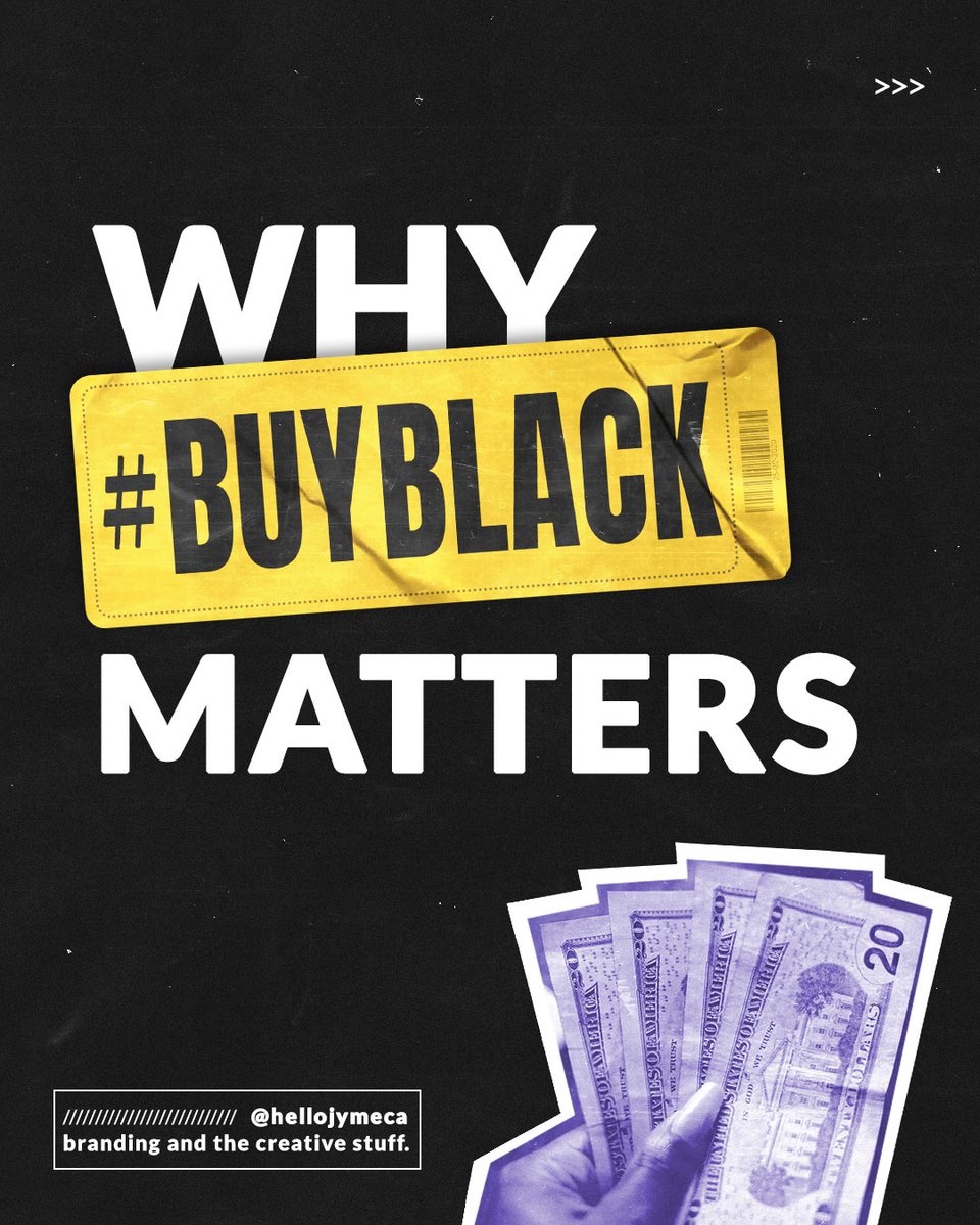 helloJymeca's tweet photo. This is why #BUYBLACK matters ✊🏾

Tag a Black-owned business you're supporting this weekend below 🏆

🧠 A few more stats for thought: https://t.co/PHLygKEhGo https://t.co/g8b2lMevEW