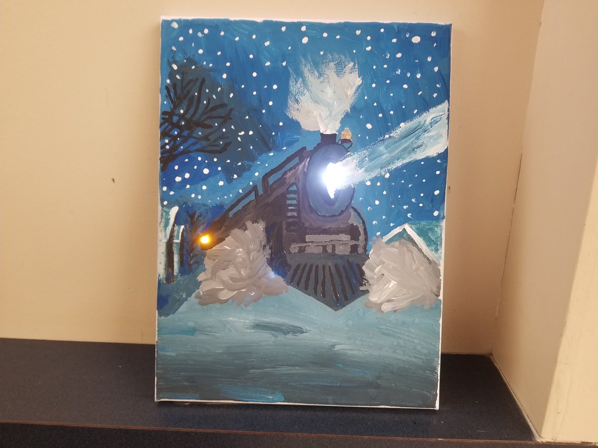 lattajayne1's tweet photo. Kamloops School of the Arts’ students took an arts-integrated approach to learning about electrical circuits by painting individual canvases and designing circuits to light them up last week! #sd73 #sd73share #artseducation https://t.co/TX7F7QcwnB