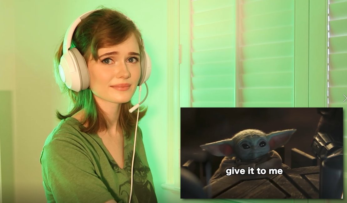 Speaking of that little green fry, my newest YouTube video is up! I'm reacting to Grogu's cutest moments 😊youtu.be/ksE1q0_Ux9I
