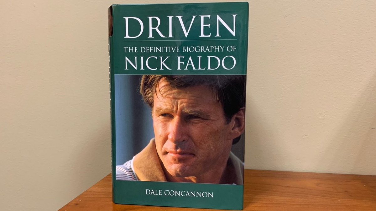 GolfHallofFame's tweet photo. "Faldo, like Hogan, was considered to be the most complete golfer of his generation. Tough and uncompromising, he had long been known for his cold-blooded, almost scientific approach to tournament play. Nothing was ever left to chance." - @DaleConcannon from our #BookOfTheMonth https://t.co/ub9mYy4VX9